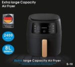 8L Silver Crest LCD Display Air Fryer
